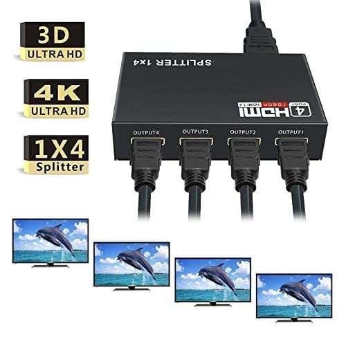 XBLAZE HDMI 4PORT SPLITTER BOX FEMALE TO FEMALE WITH ADAPTER