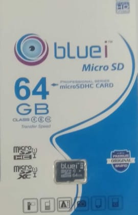 BLUE I 64 GB MICRO SD CARD