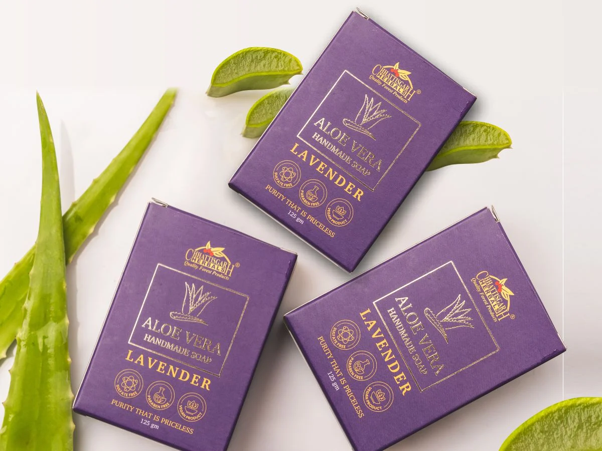 Aloevera Lavender Soap Combo Pack of Three