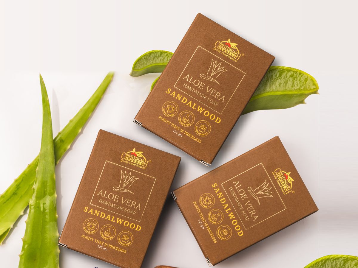 Aloevera Sandalwood Soap Combo Pack of Three