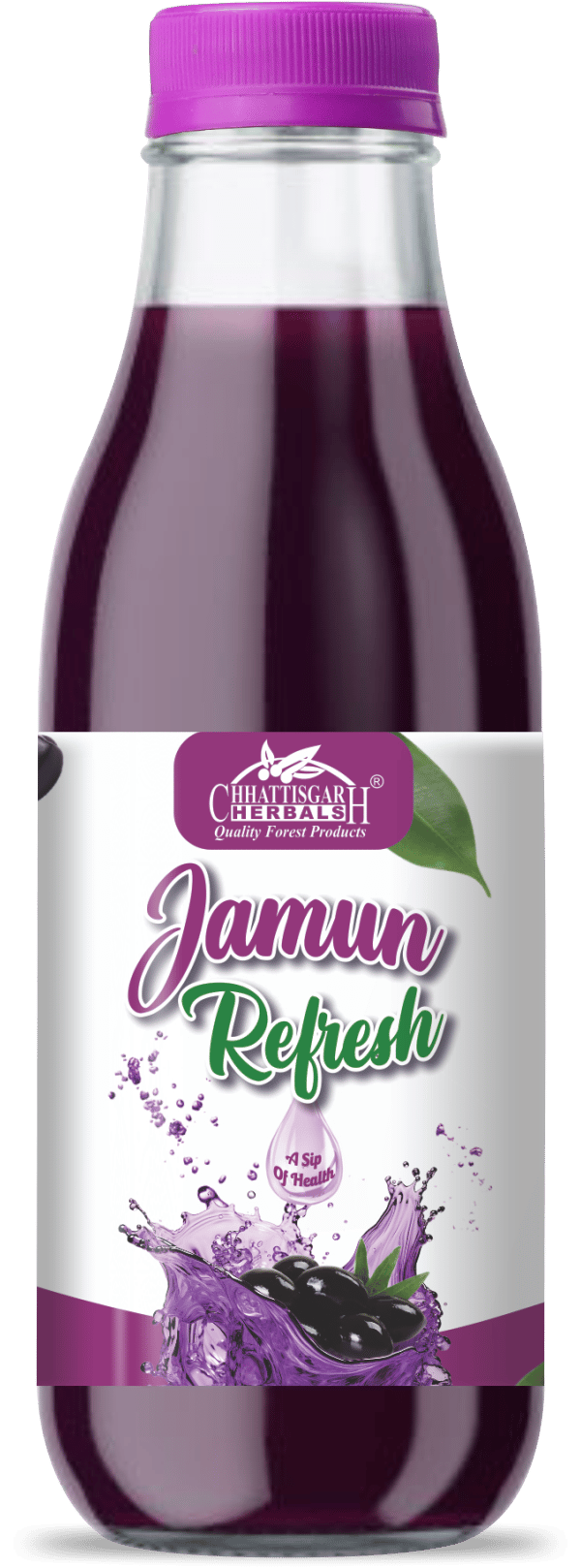 Chhattisgarh Herbals Jamun Juice - Refresh (RTS) | 190 ML