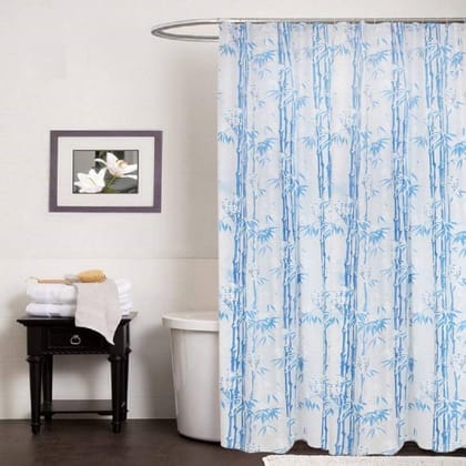 CRAFT CITY Shower Curtain Liner with 8 Plastic Hooks, 7ft Plastic Shower Curtain Liner for Shower Stall & Bathtubs, Bathroom Curtains Shower Curtain