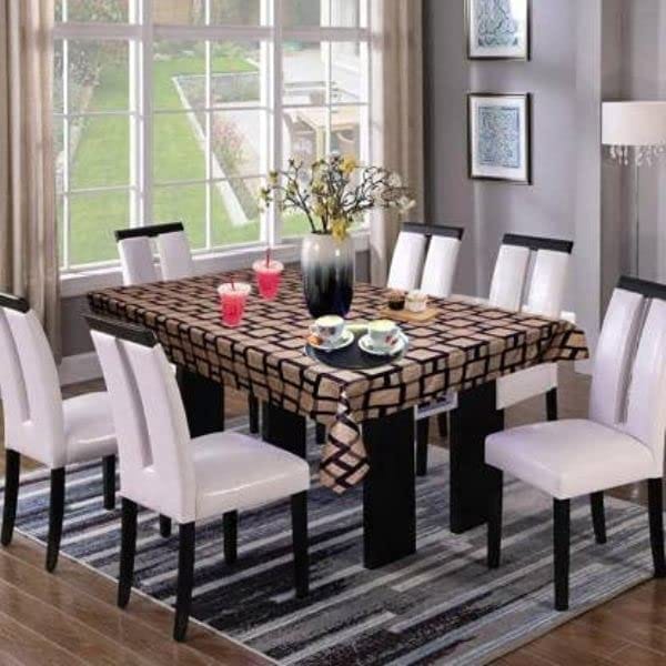 CRAFT CITY Dining Table Cover Printed Table Cover Without Lace- Waterpoof & Dustproof High Qualtiy Made in India Table Cover