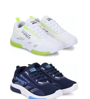 Premium trending comfortable green and blue shoes