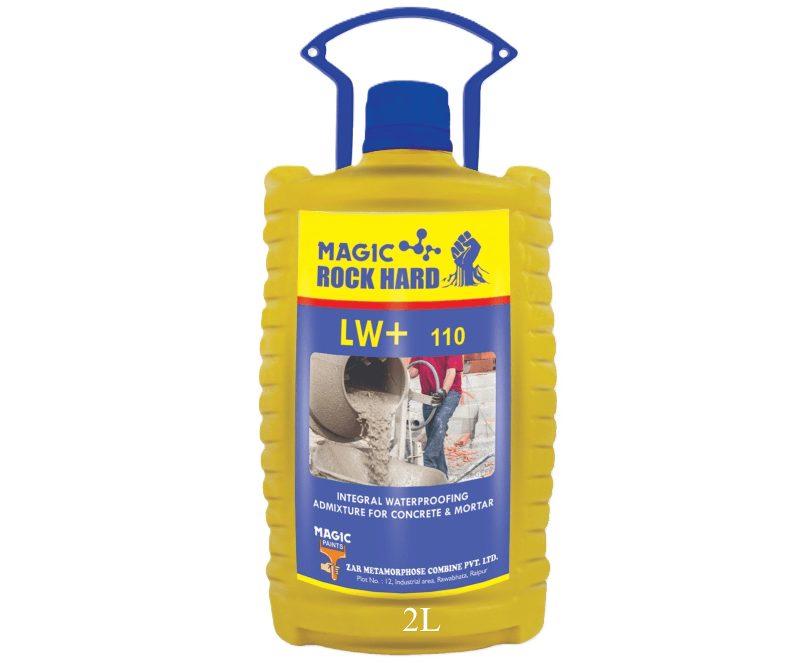 Magic Rock Hard Liquid Waterproofing (LW Plus) Solution For Waterproofing & Repairs for Roofs, Terraces, Bathrooms, Toilets | Roof Leakage Crack Seal Agent Roof Water Leakage Solution (2 Liters)