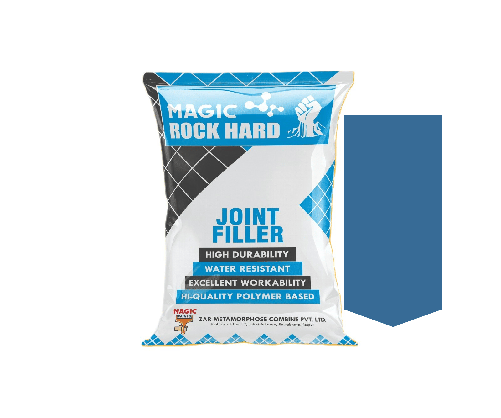 Magic Rock Hard Cement Joint Fillers for Wall Tiles, Floor Tiles Polymerized Tile Joint Filler Crack Filling Universal Adhesive Repair Construction Works 1 KG (Alpine Blue)