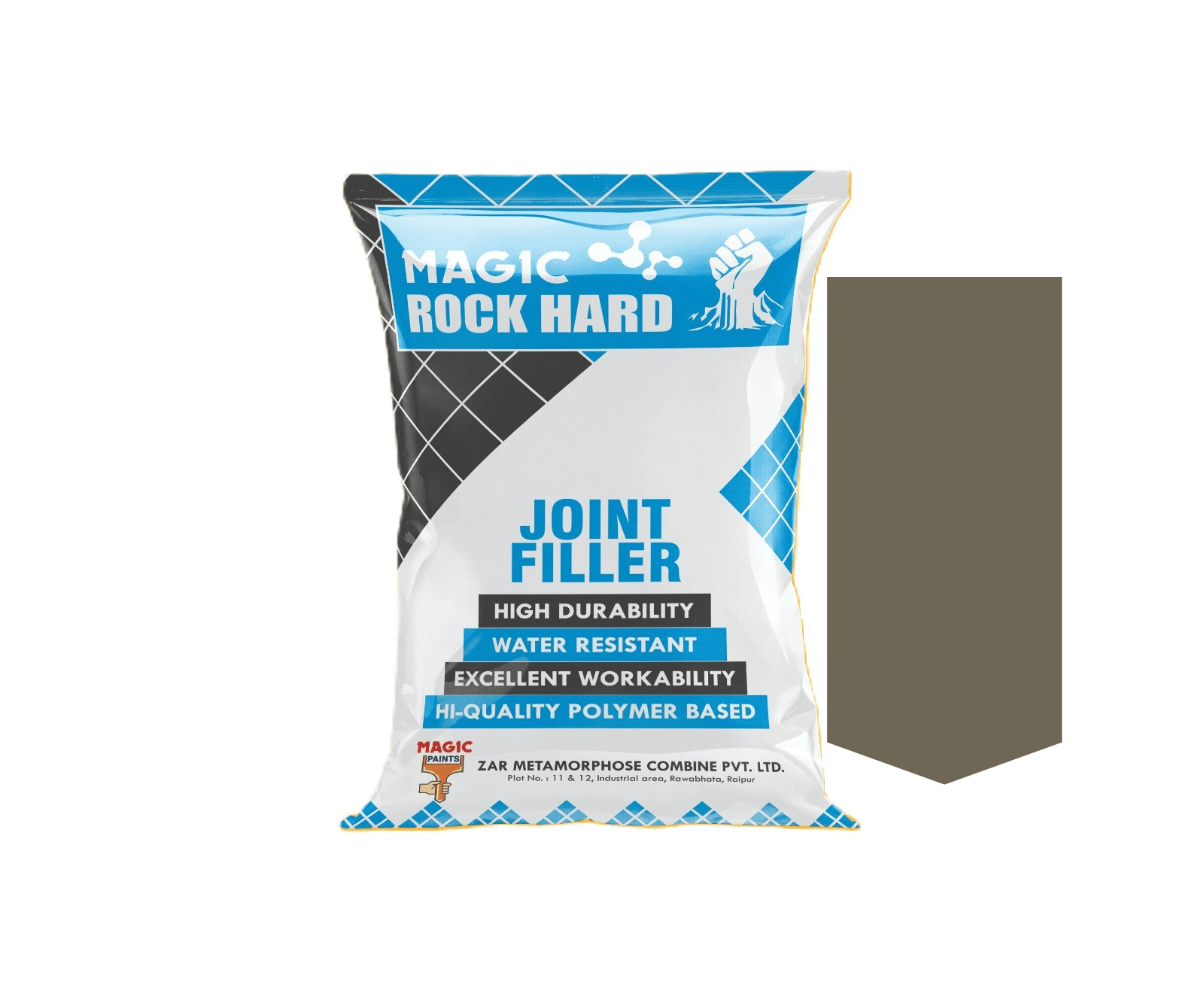 Magic Rock Hard Cement Joint Fillers for Wall Tiles, Floor Tiles Polymerized Tile Joint Filler Crack Filling Universal Adhesive Repair Construction Works 1 KG (Mushroom)