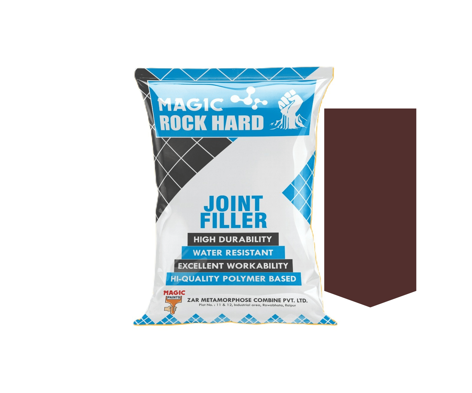 Magic Rock Hard Cement Joint Fillers for Wall Tiles, Floor Tiles Polymerized Tile Joint Filler Crack Filling Universal Adhesive Repair Construction Works 1 KG (Ruby Red)