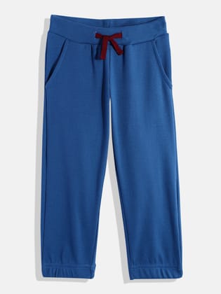 Girls Solid Rib Track Pant