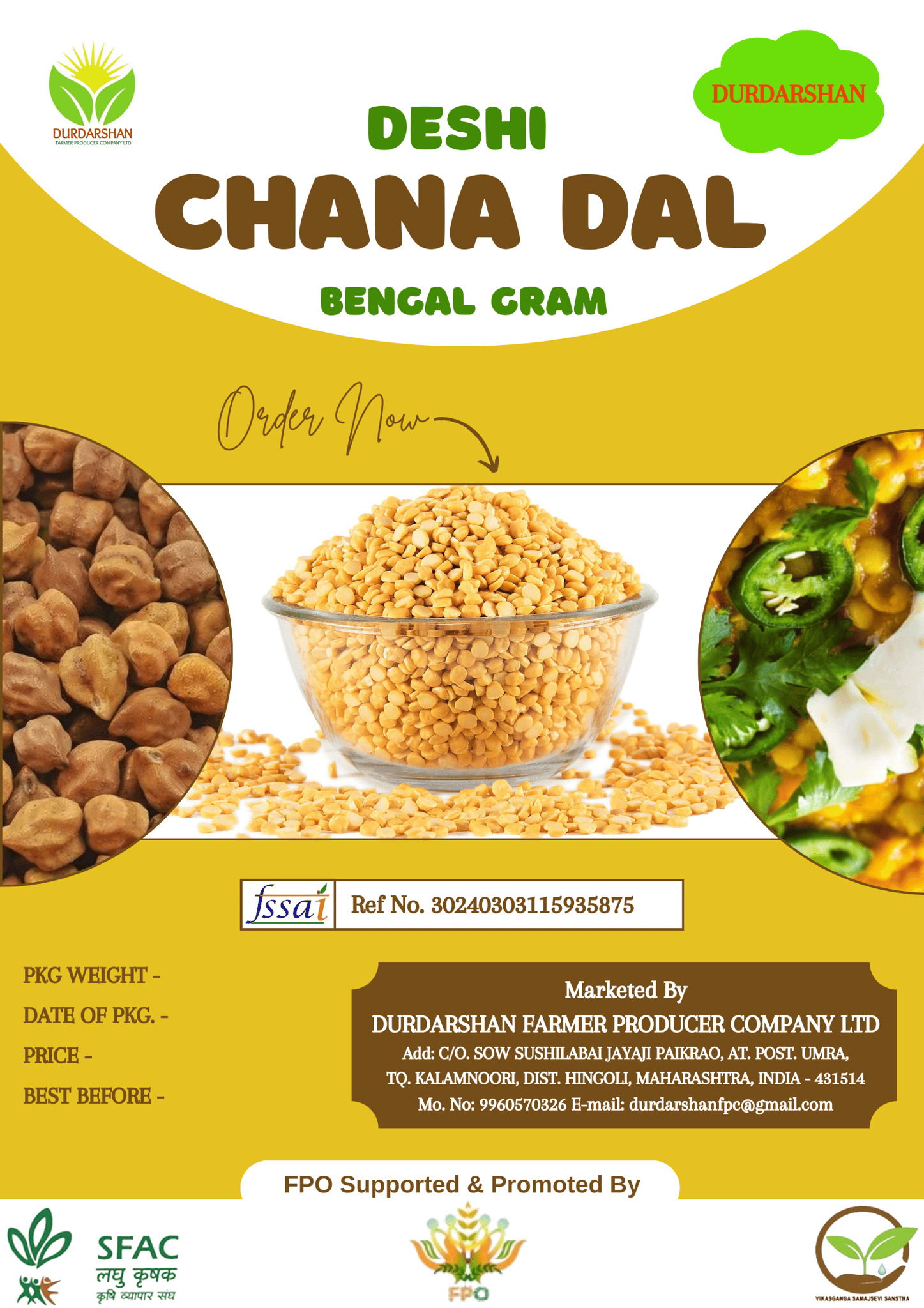 Chana  Dal (Bengal Gram)