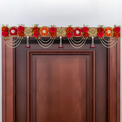 ART BY CHAITASI Handmade Stylish Toran for Door - Latest Entrance Door Thoranam for Home Decor, Diwali Bandarwal