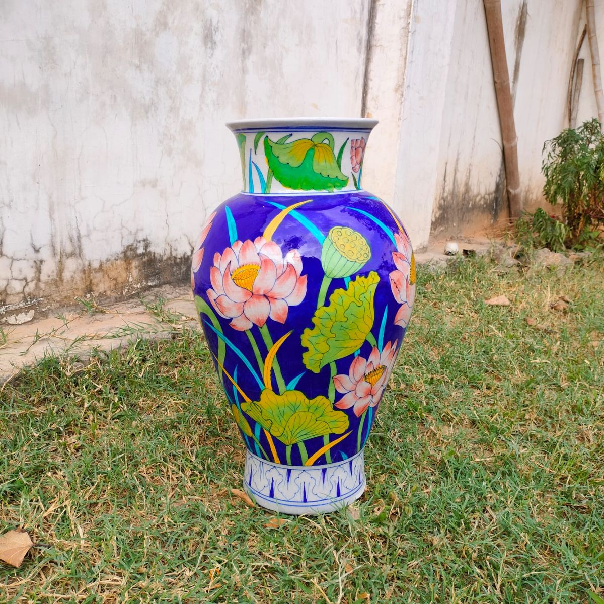 Blue retailer Pottery Vase, Handmade Ceramic Vase