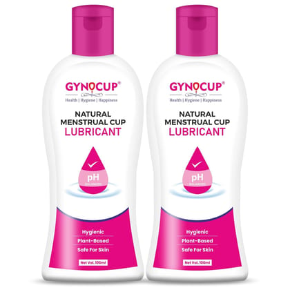 GynoCup Menstrual Cup Lubricant Water based & pH Balanced, hypoallergenic and safe for use, Helps to Insert Menstrual Cup.