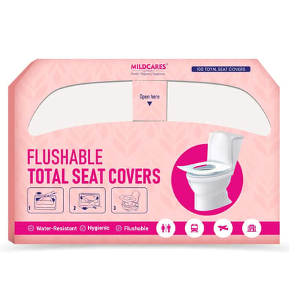 MildCares Disposable Toilet Seat Covers| No Direct Contact with Unhygienic Seats | Easy To Dispose | Protects Against Germs | Travel-Friendly | Environment Friendly