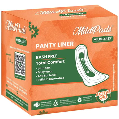 MildCares Ultra Thin Daily Panty Liners | Protects You Against Spotting & Unwanted Discharge | Ultra soft, Anti-Bacterial Relief for Leukorrhea