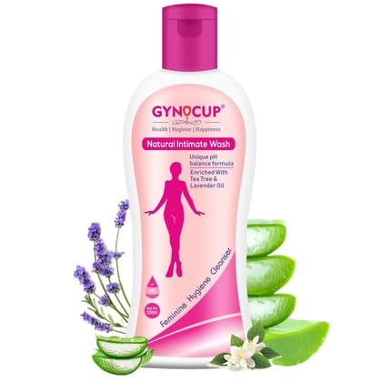 GynoCup pH Balanced Intimate Wash For Women - With Tea Tree Oil & Aloe Vera for Optimal Feminine Hygiene (100 ml)