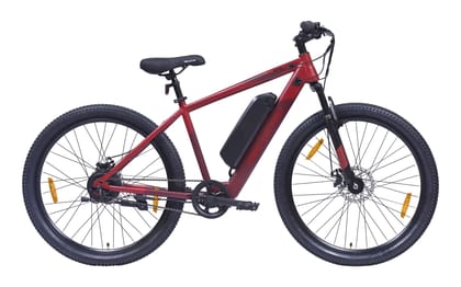 Hero Lectro H7+ 27.5T Single Speed Electric Cycle for Men | 250W Motor | 36V/2A (Li-ion) 7.8Ah Battery | Speed Upto 25 Kmph | Range Upto 40 KM/Charge - 98% Assembled cycle
