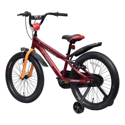 FIREFOX Ironman i 16T BMX Bicycle for Kids (Single Speed, Red-Yellow) - 98% Assembled Cycle