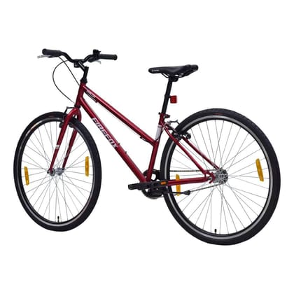 FIREFOX Avalon 700C Hybrid/City Bicycle for Mens (Single Speed, Red) - 98% Assembled Cycle