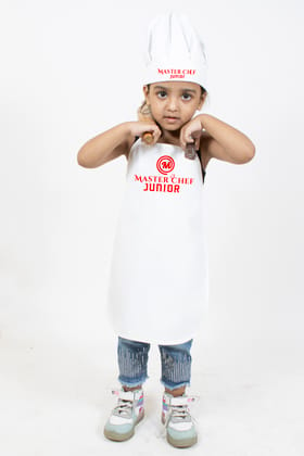 Babies and Kids Fun Play, Photoshoot Ready Polycotton Junior Chef Apron Costume