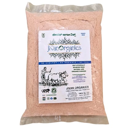 Jivan Organics | Himalayan Pink Salt Powder | 1KG
