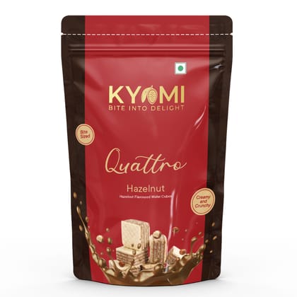 Kyomi Quattro Hazelnut Wafer Cubes, 150g | Crispy & Delicious Wafers Perfect for Snacking