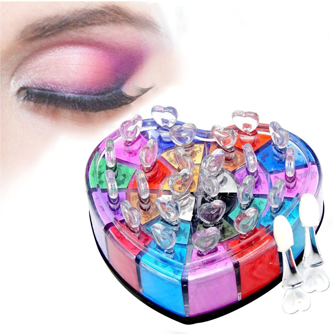 FIRSTZON 18 Color Shimmery Finish Powder Eyeshadow Palette, 22g - Multicolor