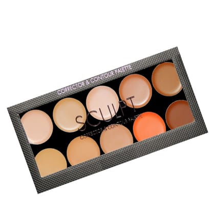 VARS ; LONDON Ultra Base Concealer Palette | Face Makeup base contour concealer palette | 10 color corrector & contour palette | |makeup base concealer palette