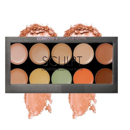 MENOW Sculpt Corrector and Contour palette| Concealer palette| Contour palette| Corrector palette