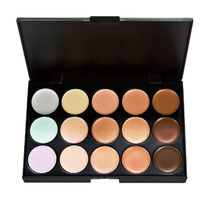 ME NOW 15 color Concealer and contour palette| Contour powder as used bronzer| 3contour| 15color character|