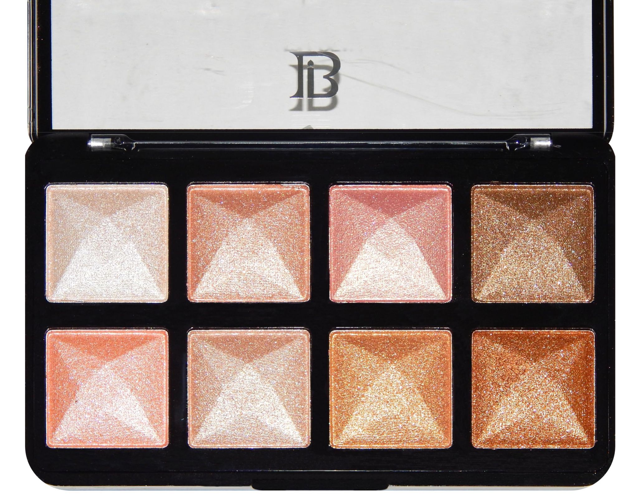 VARS LONDON Baked Highlighter & Blush Palette, 8 Colors for HD Makeup