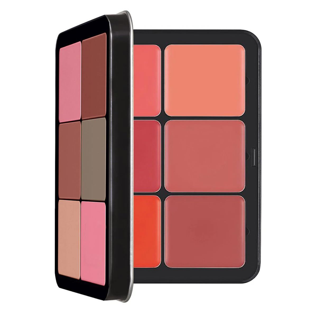 VARS ; LONDON carla 12 color cream face blusher palete + invisible cover ultra creamy blush palette