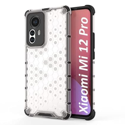 Faircost for Xiaomi Mi 12 Pro Hybrid Shockproof Back Cover Hard Outside Soft Inside- (Polycabonate::Transparent)