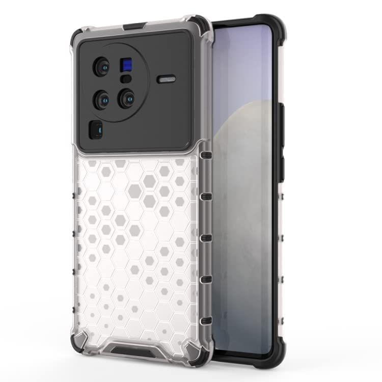 Faircost for Vivo X80 Pro 5G Hybrid Shockproof Back Cover Hard Outside Soft Inside- (Polycabonate::Transparent)