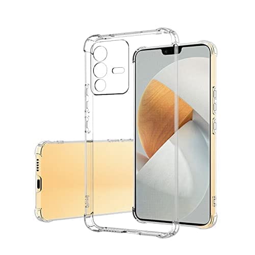 Faircost for Vivo V23 Pro 5G Back Cover Shockproof (Silicon| Transparent)