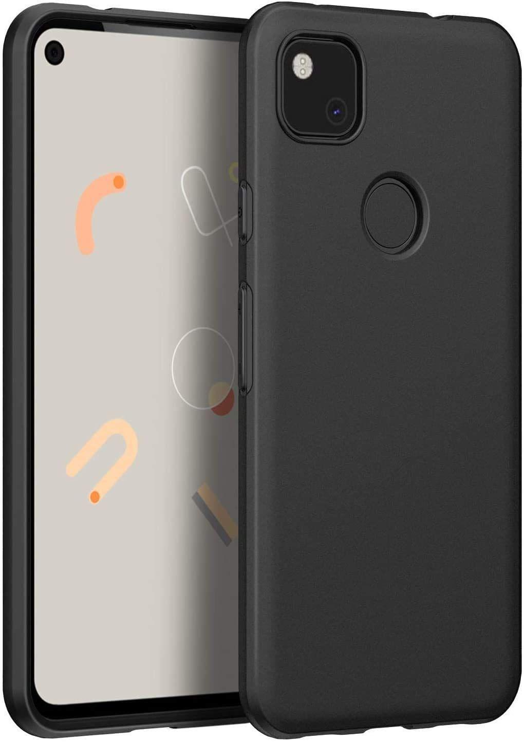 Faircost Back Cover for Google Pixel 4A (Silicone | Black)