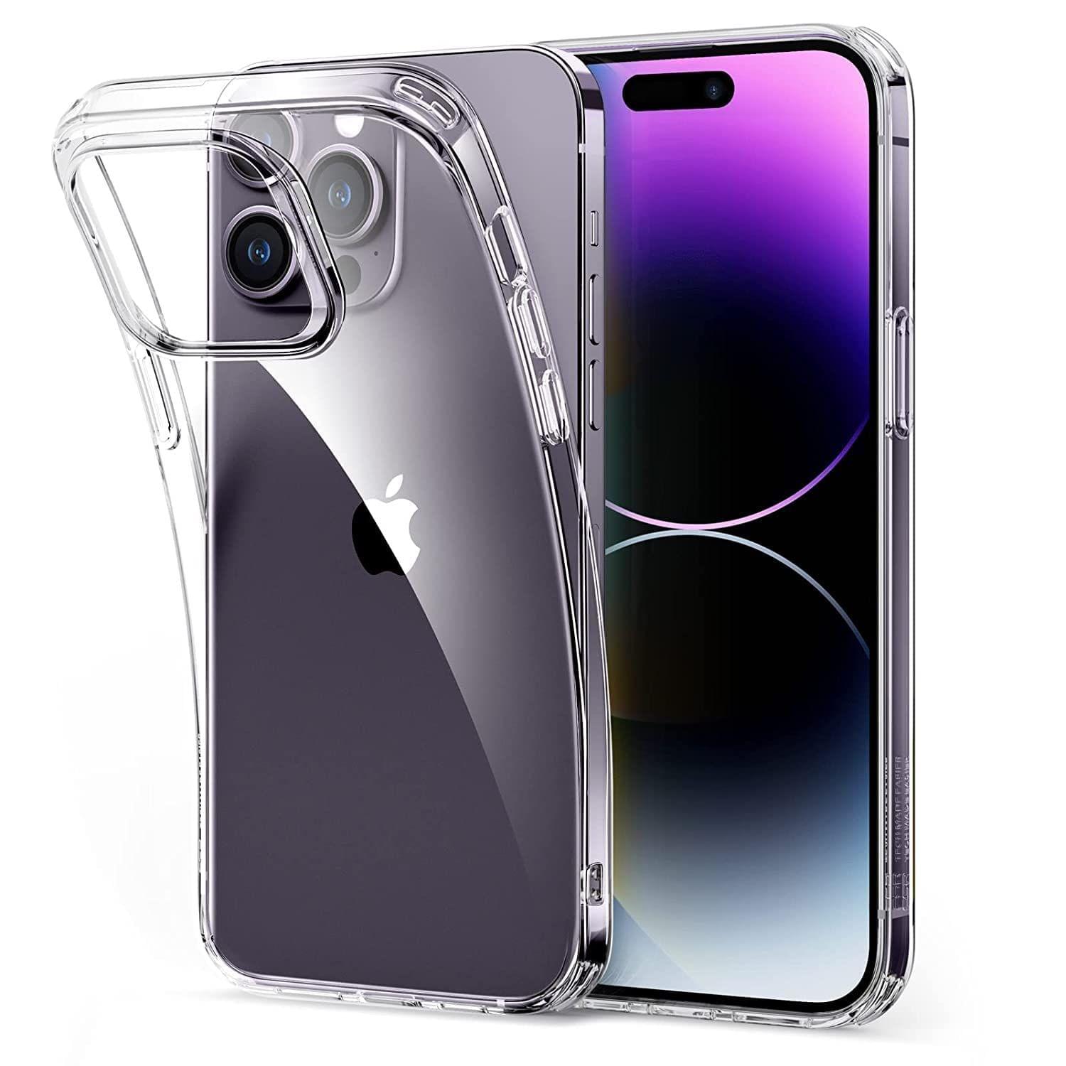 Faircost for iPhone 14 Pro Back Cover Shockproof (Silicon| Transparent)