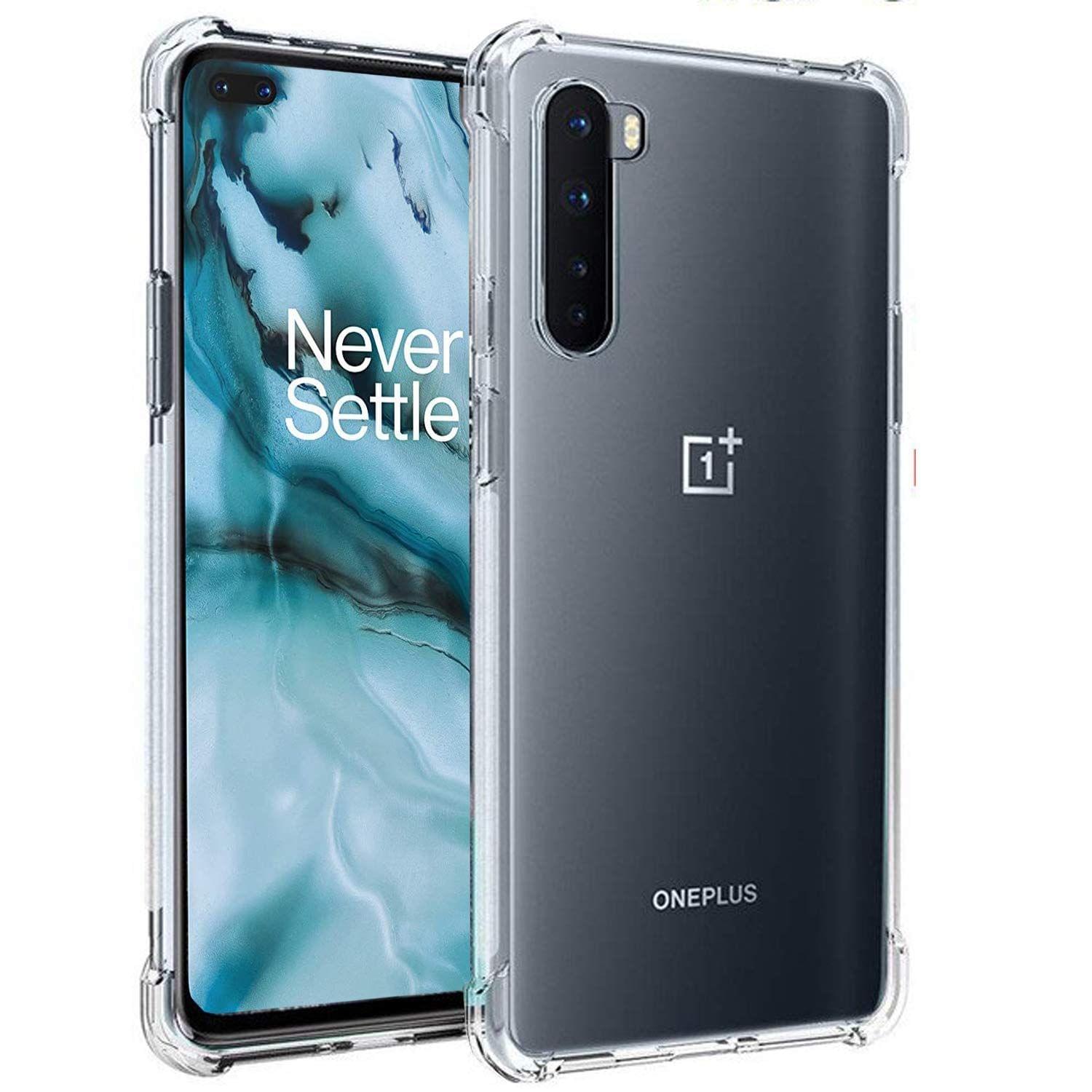 Generic Back Cover for OnePlus Nord(TPU+Plastic/Transparent)