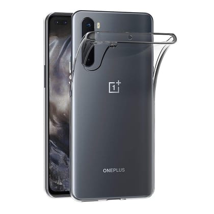 AICEK Case Compatible for OnePlus Nord, Transparent Silicone Cover for OnePlus Nord Bumper Covers Clear Case (6.44 inch)