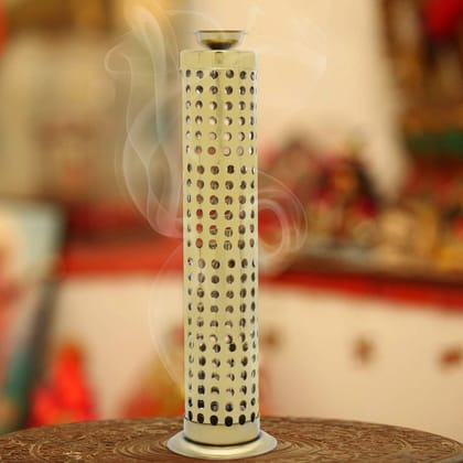 iRiN By Dr.WaterR Stainless Steel Gold Agarbatti Stick Holder with Ash Catcher 25cm Height| Ideal for Home | Office | Temple | Decoration | Restaurant | Hotel | Festival | Gifting | Occasion |Set of 1