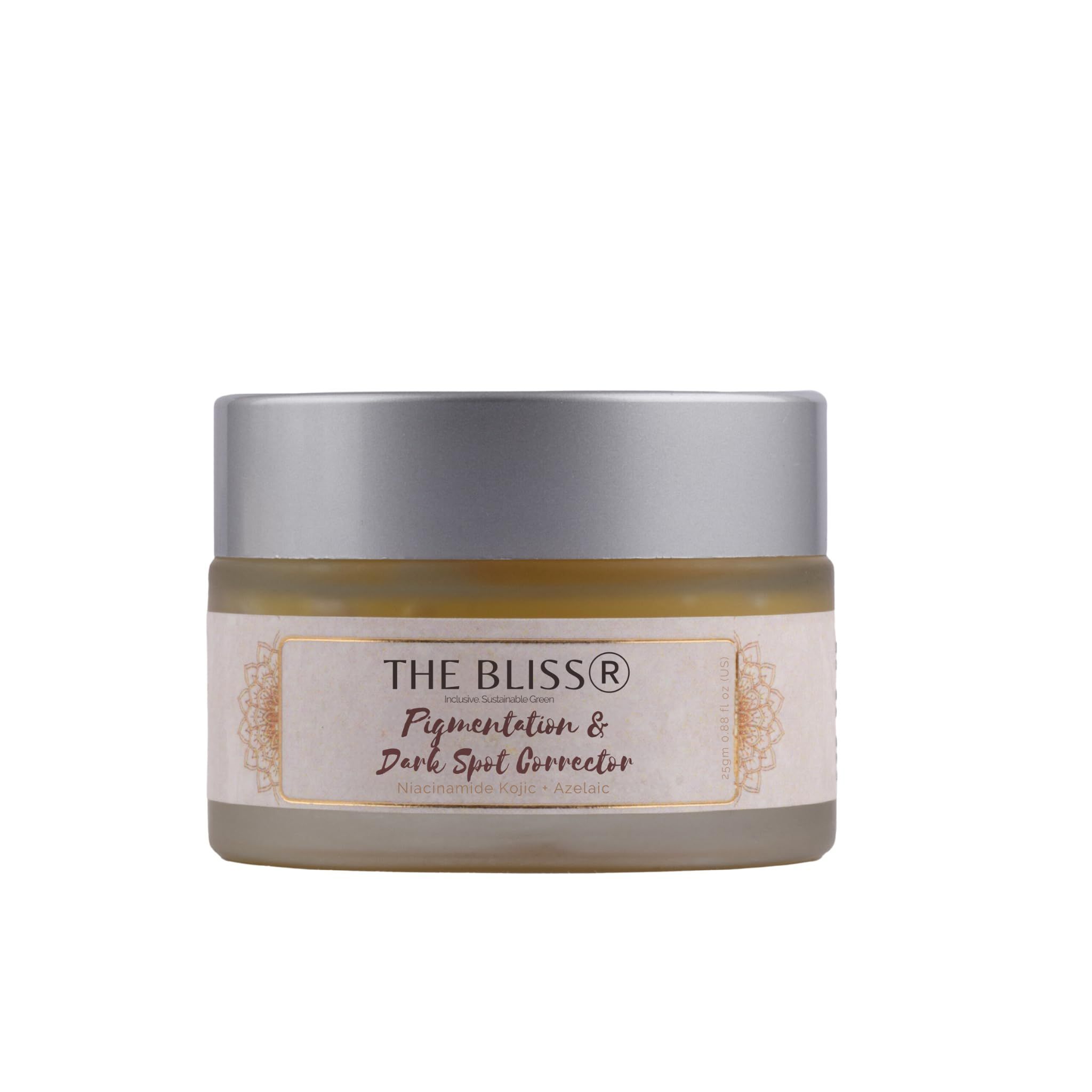 The Bliss Pigmentation and Dark Spot Corrector cream (Plant Based)- hyper pigmentation Darkspots skin barrier for Women and Men (25gm)