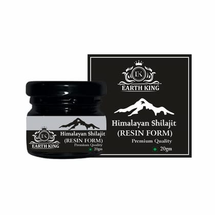 EARTH KING Himalayan Shilajit/Shilajit Resin | Shudh Shilajit | for Men & Women - 20Gm (Pack of 1)