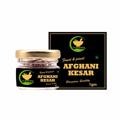 FIJ AYURVEDA Natural & Finest A++ Grade Afghani Kesar Thread Saffron/Keshar/Zafran/Jafran for Biryani & Cooking � 1GM