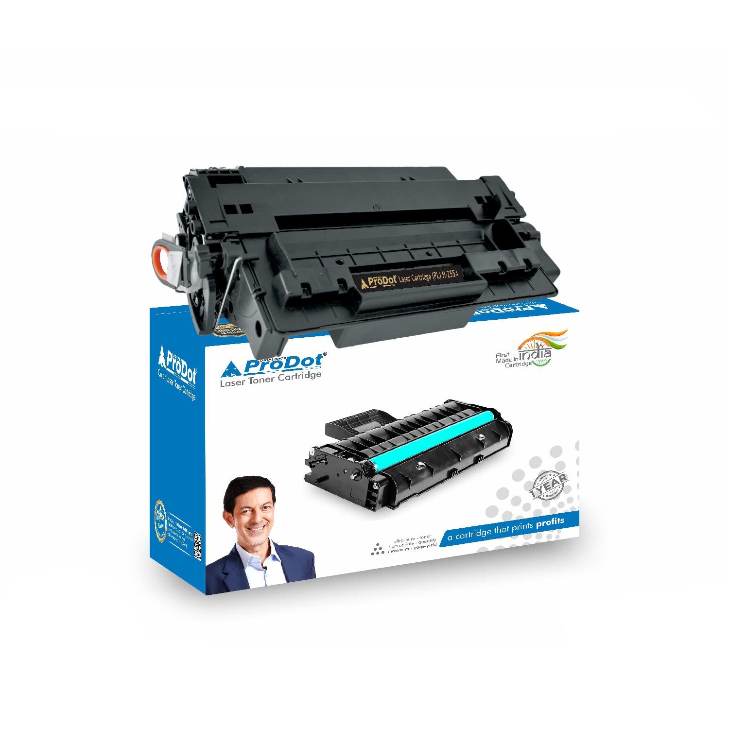 ProDot (PRO H 255 Laser Toner Cartridge with Chip for HP CE255A Compatible with HP Laserjet P3015, P3015d, P3015dn, 500 MFP, M521dn, M521dw, M525c, M525dn, M525f