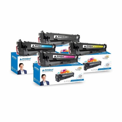 ProDot (PRO H-410-413 Laser Toner Cartridge for HP CF410A-413A (410A) Compatible with HP Color Laserjet Pro M452, MFP M377, MFP M477fdw, MFP M477fnw, M452dw, M452nw, MFP M477fdn