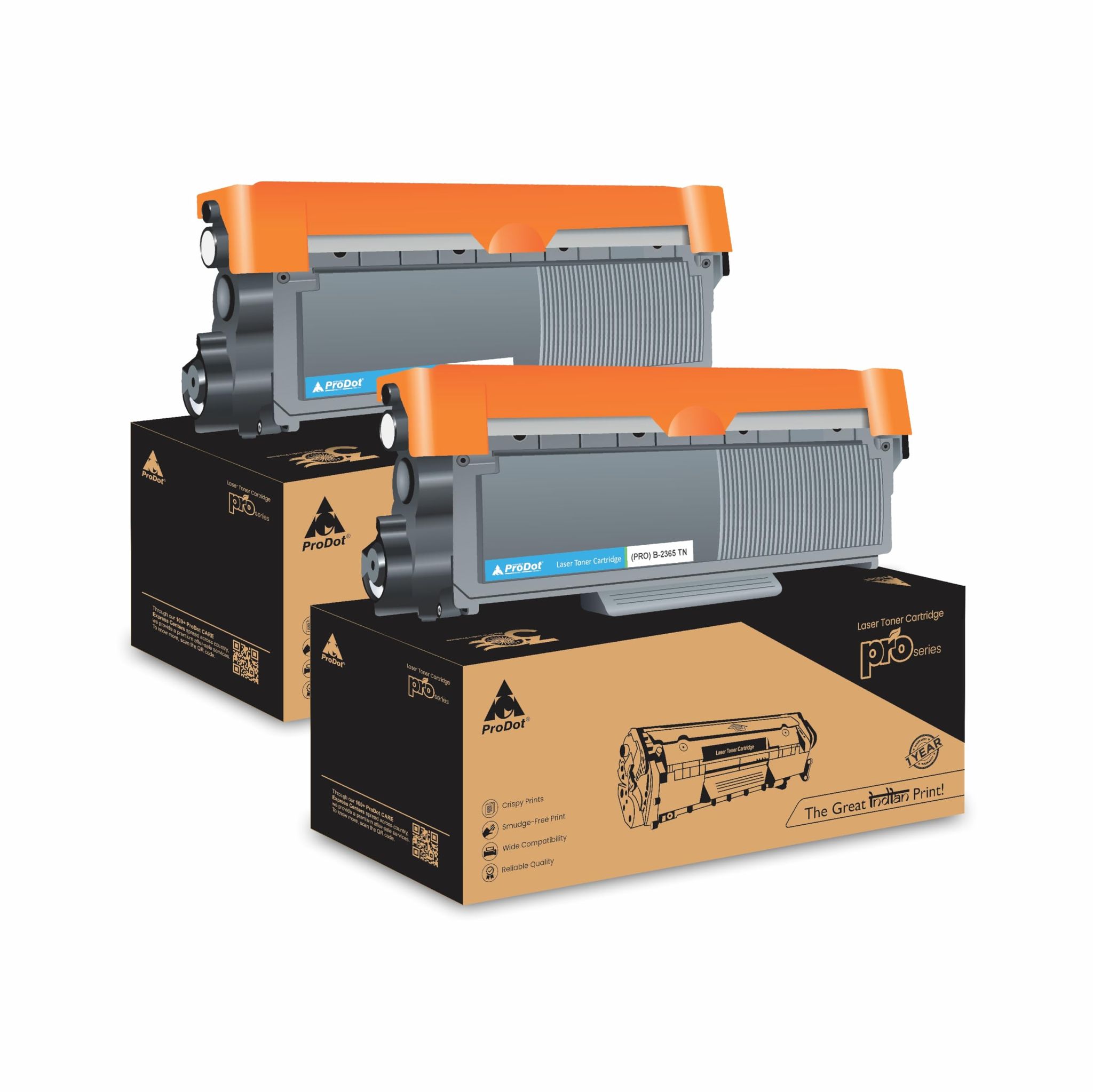 ProDot (PRO B-2365 TN Laser Toner Cartridge for Brother TN-2365/TN-660 Compatible with Brother HL-2305w, 2321d, 2340dw, 2360dw, L2365dw, 2701dw, 2720dw, DCP-L2520dw, L2540dw, L2541dw