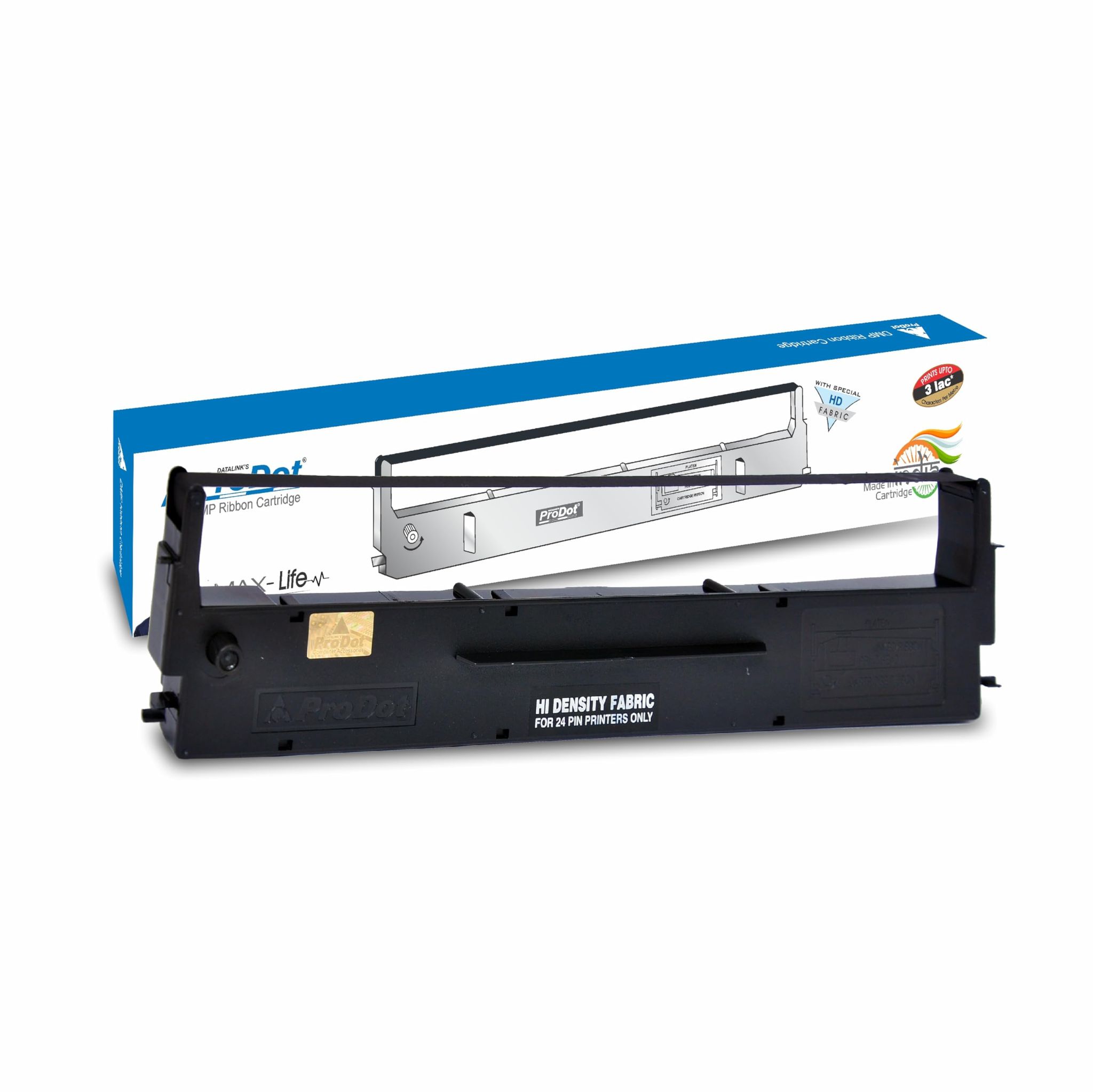 PRODOT Dot Matrix Ribbon Cartridge Compatible with Citizen HQP 40, Tribute 124, 7753 Epson Action Printer 3000, 5000+, ERC 19, LQ 200, 850+, LQ 300+, Olympia NP 70-24