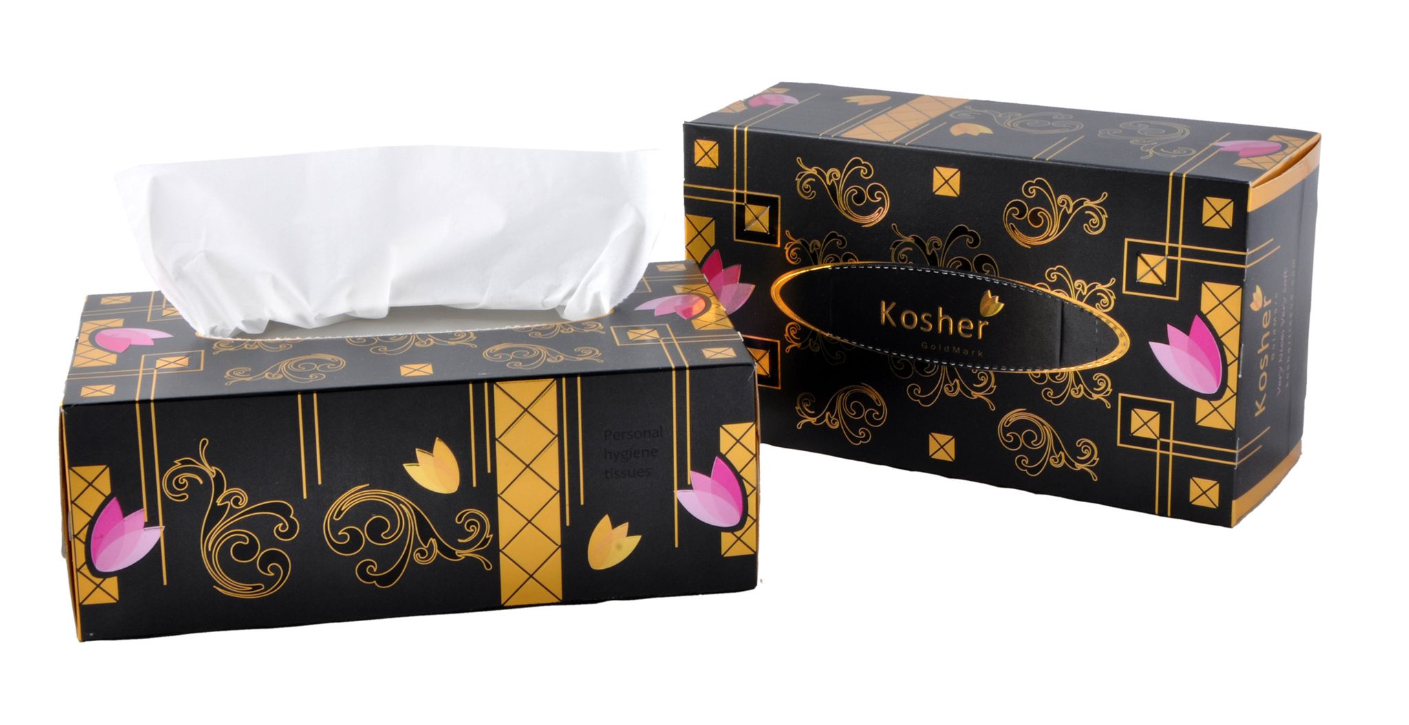 Kosher Goldmark Facial Tissue  - 200 pulls each - Pack of 3