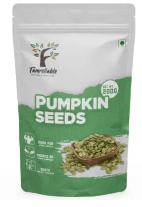 Famreliable Premium Pumpkin Seeds - 200g of Nature's Powerhouse Grab Your Boost of Nutrition Pumpkin Seeds  (200 g)