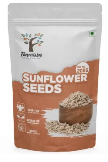 Famreliable Ultimate Nutritional Boost Supercharge Your Health with 200g Raw Sunflower Seeds  (200 g)